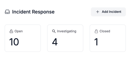 Incidents dash info