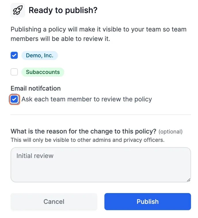 ready to publish