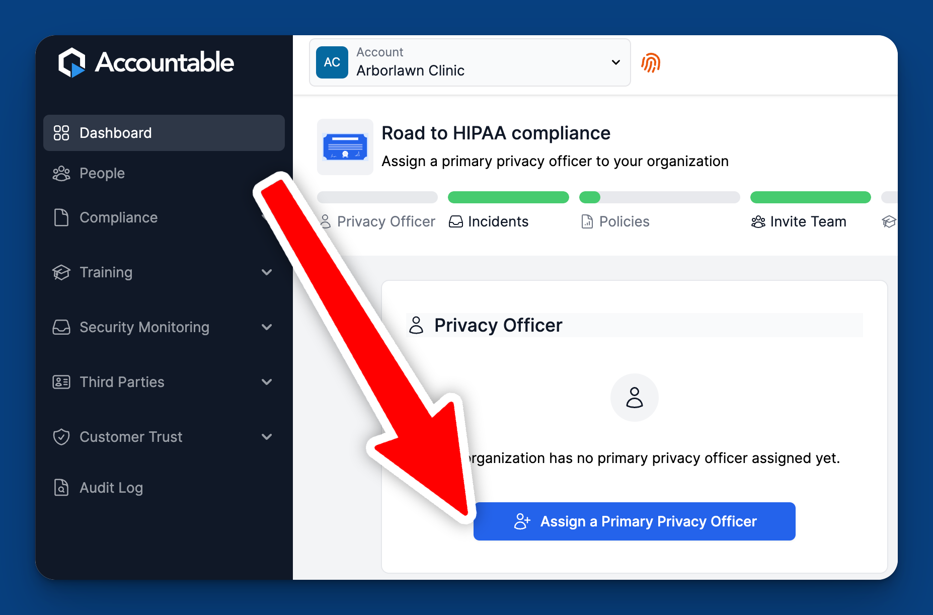 assign primary po 