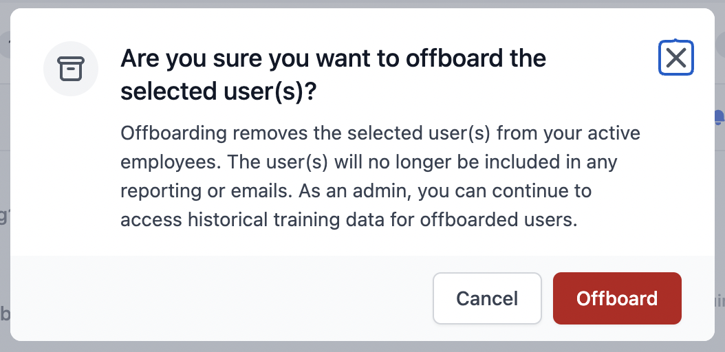 offboard confirmation