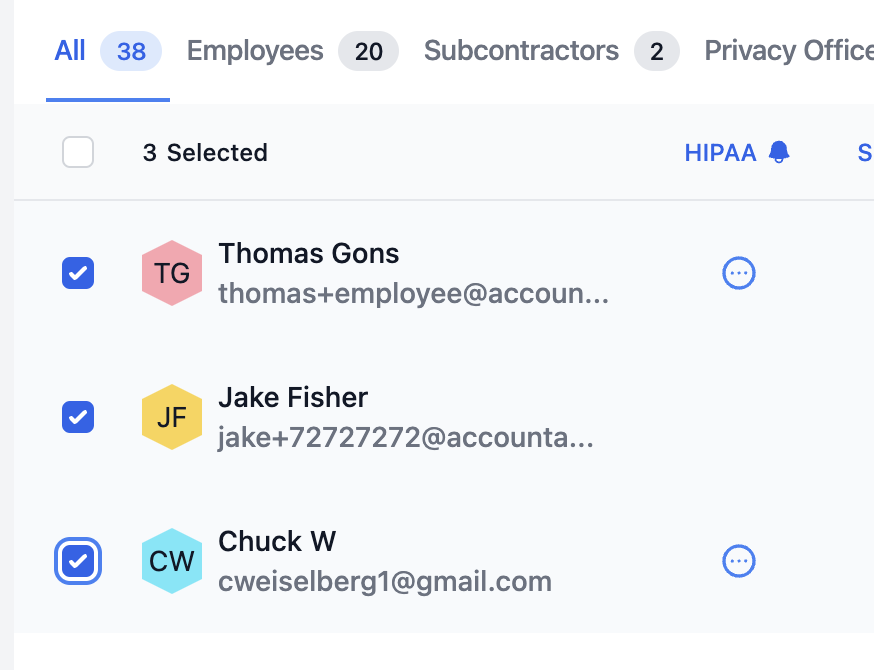 Select Multiple Users 
