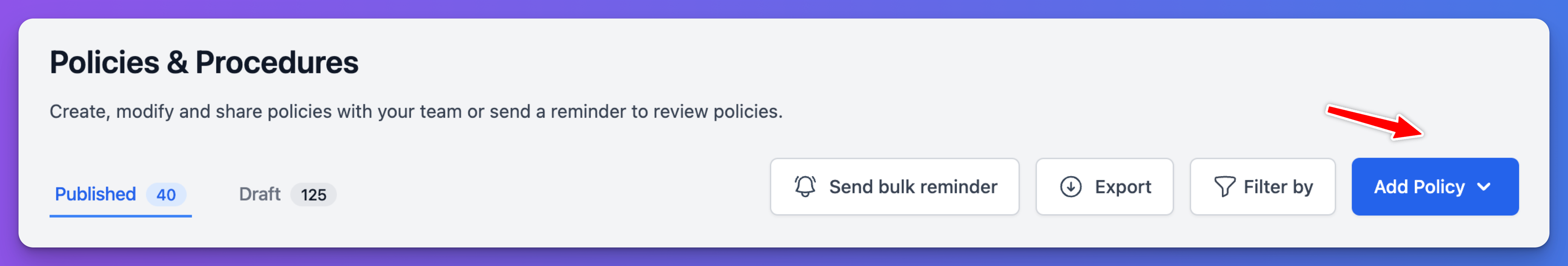 add policy