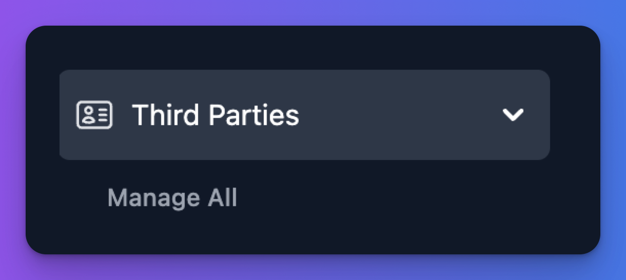 third parties manage all