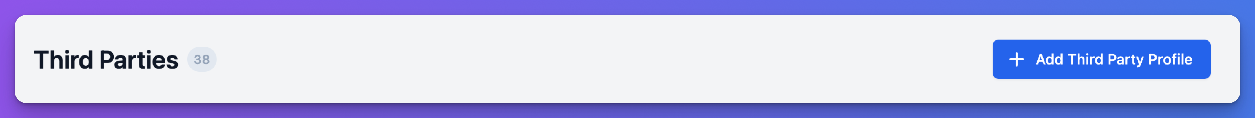 Add 3rd party profile
