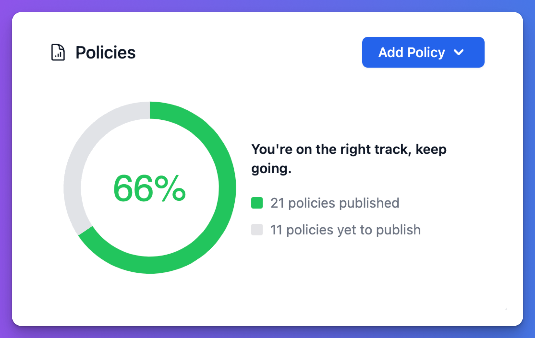 policy progress